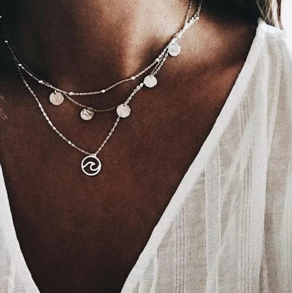 Fashion Jewelry Jewelry - 🆕️🐾2 for $25🐾Beach style necklace, silvertone.